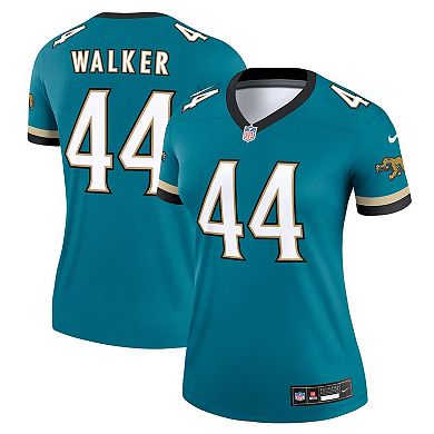 Women's Nike Travon Walker Teal Jacksonville Jaguars Prowler Throwback Legend Jersey