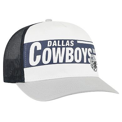Youth '47 Navy Dallas Cowboys Stack Line Trucker Adjustable Hat