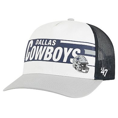 Youth '47 Navy Dallas Cowboys Stack Line Trucker Adjustable Hat