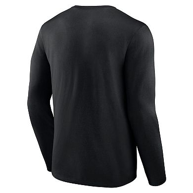 Men's Fanatics Black Jacksonville Jaguars Stat Sheet Long Sleeve T-Shirt