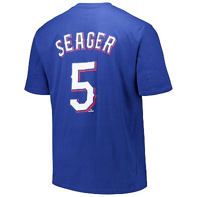 Men's Corey Seager Royal Texas Rangers Big & Tall Name & Number T-Shirt