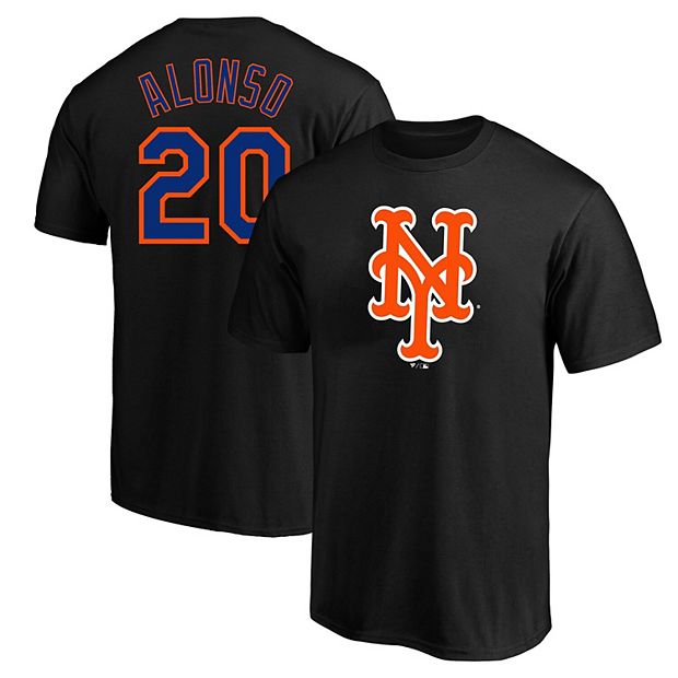 Men s Pete Alonso Black New York Mets Big Tall Name Number T Shirt