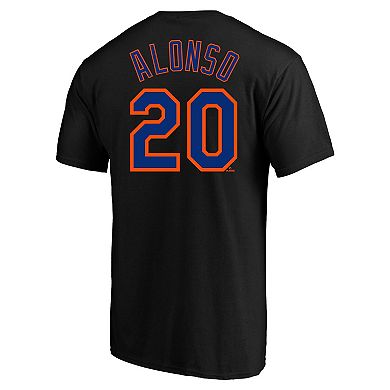 Men's Pete Alonso Black New York Mets Big & Tall Name & Number T-Shirt