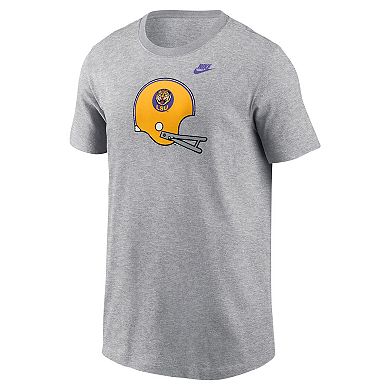 Youth Nike Heather Gray LSU Tigers Helmet T-Shirt