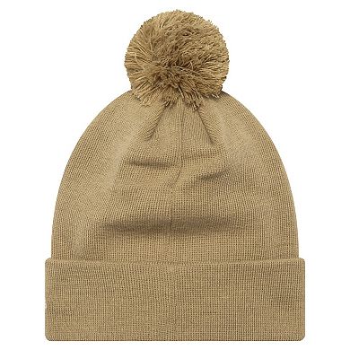 Men's New Era Tan Tottenham Hotspur Boucle Cuffed Knit Hat with Pom