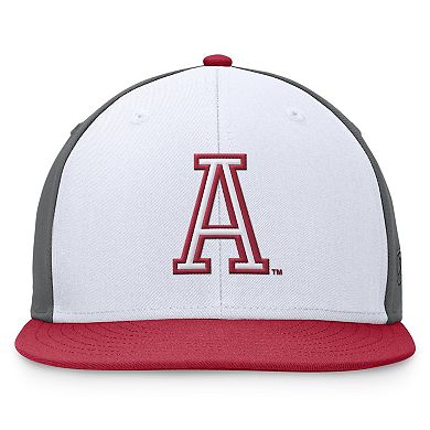 Men's Top of the World White/Crimson Alabama Crimson Tide Tri-Tone Heritage Collector Fitted Hat