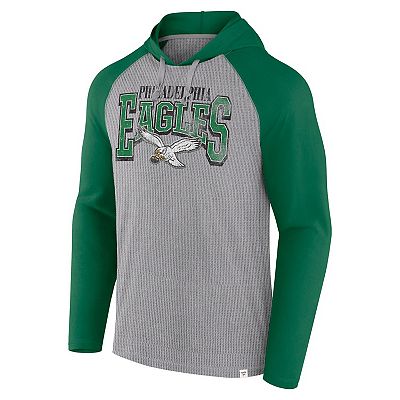 Men's Fanatics Gray/Kelly Green Philadelphia Eagles Under Center