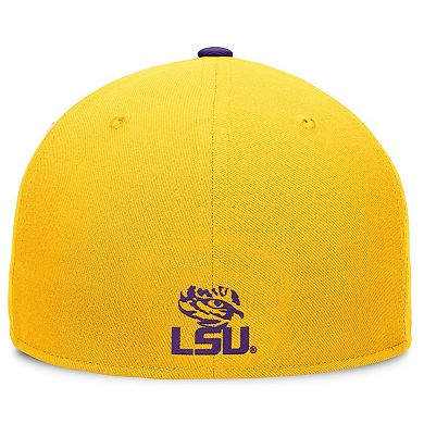 Men's Top of the World White/Purple LSU Tigers Tri-Tone Heritage Collector Fitted Hat