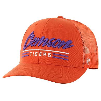 Men's '47 Orange Clemson Tigers Garner Trucker Adjustable Hat