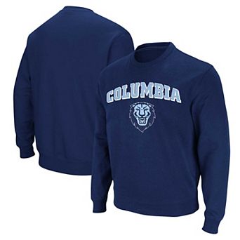 Men's Colosseum Navy Columbia University Arch & Logo Pullover Sweatshirt