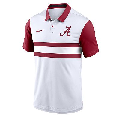 Men's Nike White Alabama Crimson Tide Primetime Campus Vapor Performance Polo