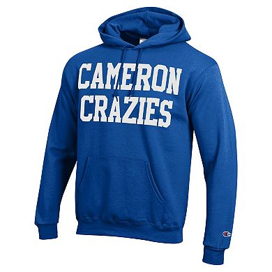 Men's Champion Royal Duke Blue Devils Cameron Crazies Pullover Hoodie