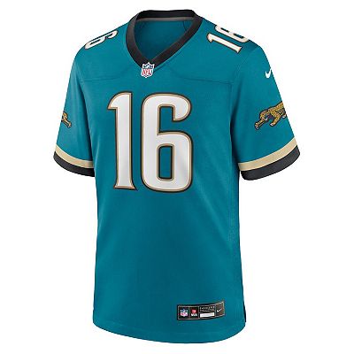 Men s Nike Trevor Lawrence Teal Jacksonville Jaguars Prowler Throwback Player Game Jersey