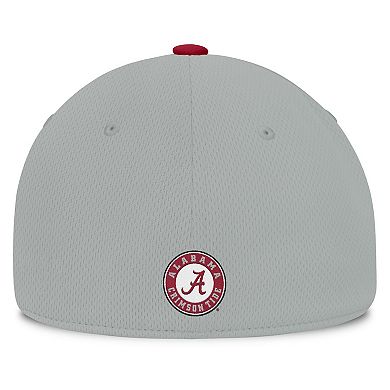 Men's Top of the World Gray/Cardinal Alabama Crimson Tide Mick Flex Hat