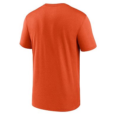Men's Nike Orange Chicago Bears Primetime Legend Wordmark Performance T-Shirt