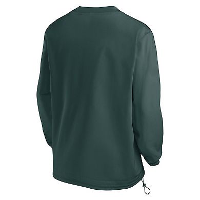 Men's Nike Green Michigan State Spartans 2024 Sideline Pullover Windshirt