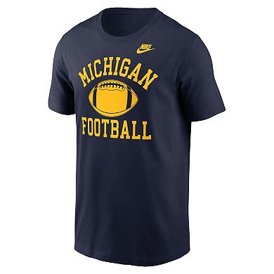 Men's Nike Navy Michigan Wolverines Legacy Football Icon T-Shirt