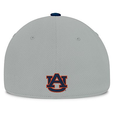 Men's Top of the World Gray/Navy Auburn Tigers Mick Flex Hat