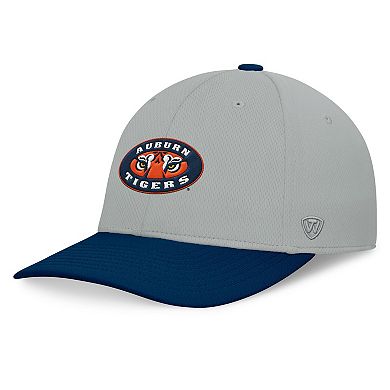 Men's Top of the World Gray/Navy Auburn Tigers Mick Flex Hat