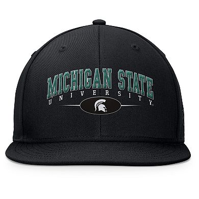 Men's Top of the World Black Michigan State Spartans Bullpen Snapback Hat
