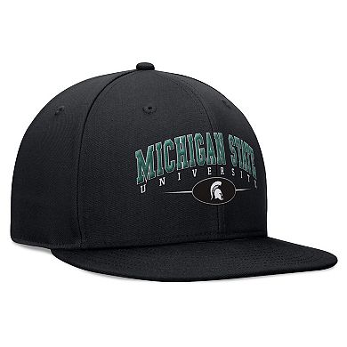 Men's Top of the World Black Michigan State Spartans Bullpen Snapback Hat