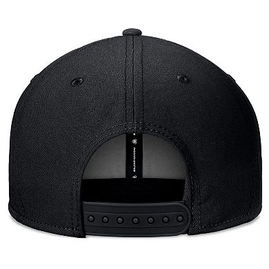 Men's Top of the World Black Michigan Wolverines Bullpen Snapback Hat
