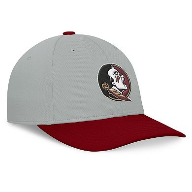 Men's Top of the World Gray/Garnet Florida State Seminoles Mick Flex Hat