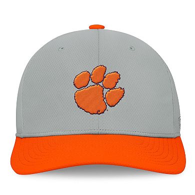 Men's Top of the World Gray/Orange Clemson Tigers Mick Flex Hat