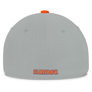 Men's Top of the World Gray/Orange Clemson Tigers Mick Flex Hat