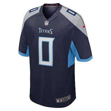 Men's Nike Calvin Ridley Navy Tennessee Titans Game Player Jersey