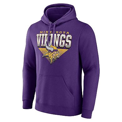 Men's Fanatics Purple Minnesota Vikings Geometric Chrome Pullover Hoodie