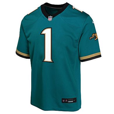 Youth Nike Travis Etienne Teal Jacksonville Jaguars Prowler Throwback Player Game Jersey