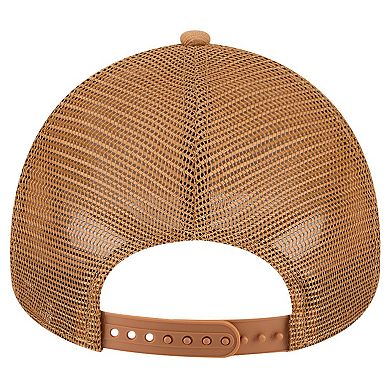 Men's New Era Brown Cincinnati Bengals Color Pack A-Frame Trucker 9FORTY Adjustable Hat