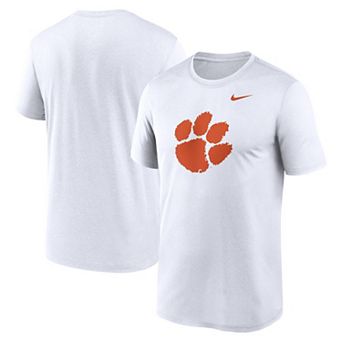 Men's Nike White Clemson Tigers Primetime Legend Logo T-Shirt