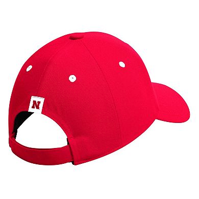 Men's adidas Scarlet Nebraska Huskers Seasonal Half Font Adjustable Hat