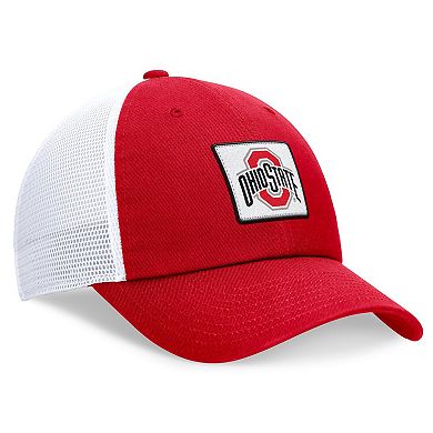 Men's Nike Scarlet/White Ohio State Buckeyes Primetime Club Trucker Adjustable Hat