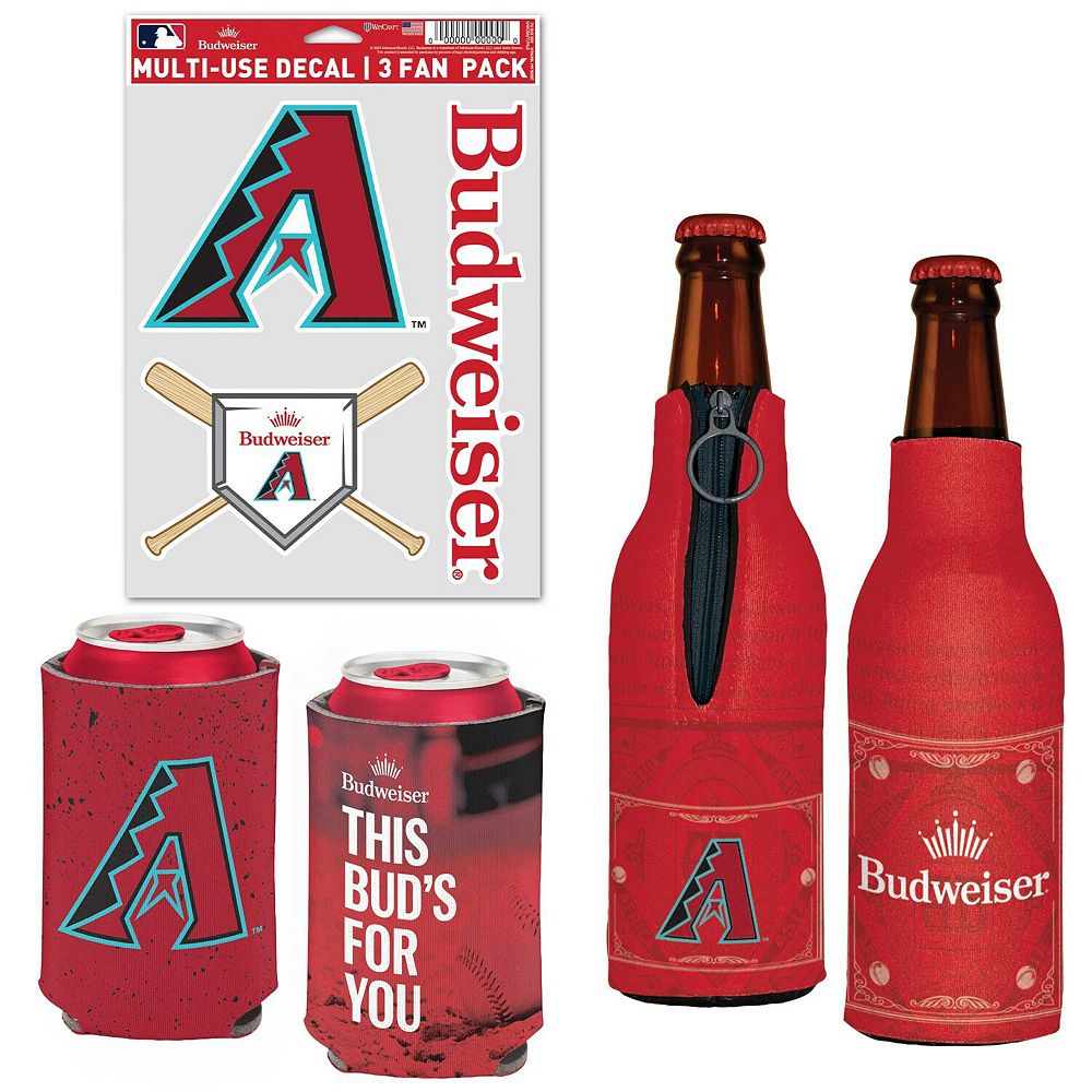 WinCraft Arizona Diamondbacks MLB x Budweiser Can Cooler, Bottle Cooler ...