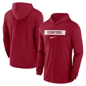 Men's Nike Cardinal Stanford Cardinal 2024 Sideline Hoodie Performance Long Sleeve T-Shirt