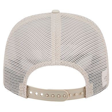 Men's New Era Natural Michigan Wolverines Canvas 9SEVENTY Stretch-Snap Adjustable Hat