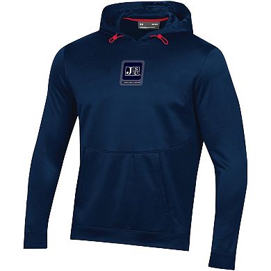 Men's Under Armour Navy Jackson State Tigers 2023 Sideline Steiner Pullover Hoodie
