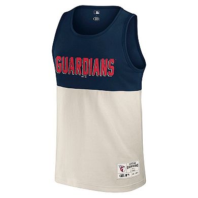 Men's Darius Rucker Collection by Fanatics Navy Cleveland Guardians Colorblock Tank Top