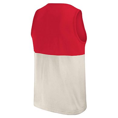Men's Darius Rucker Collection by Fanatics Red Cincinnati Reds Colorblock Tank Top