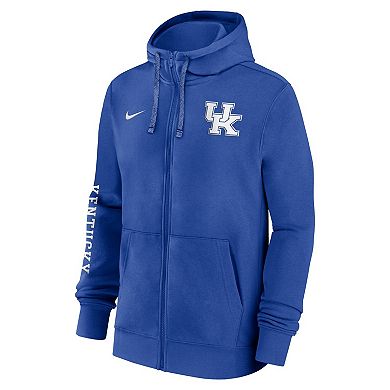 Men's Nike Royal Kentucky Wildcats 2024 Sideline Full-Zip Hoodie