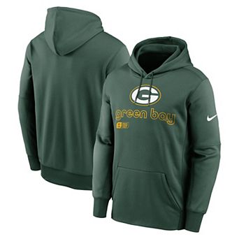 Men's Nike Green Green Bay Packers Performance Pullover Hoodie