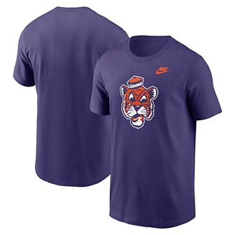 Men's Nike Purple Clemson Tigers Legacy Alternate Logo T-Shirt