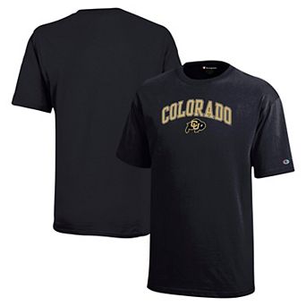 Youth Champion Black Colorado Buffaloes Arch Over Logo T-Shirt