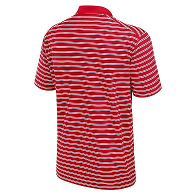 Men's Nike Scarlet/White Ohio State Buckeyes Primetime Victory Striped Performance Polo