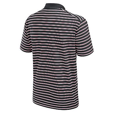 Men's Nike Black/White Ohio State Buckeyes Primetime Victory Striped Performance Polo