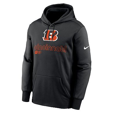Men's Nike Black Cincinnati Bengals Performance Pullover Hoodie