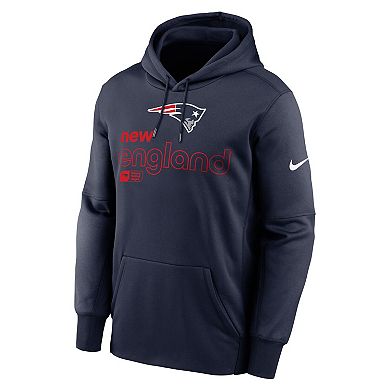 Men's Nike Navy New England Patriots Performance Pullover Hoodie